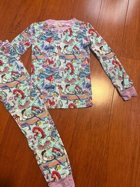Girls'  Mermaid Print bamboo Pajama Set